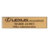 1- 1/2 x 3 Engraved Name Badge w/Pin or Clip Fastener